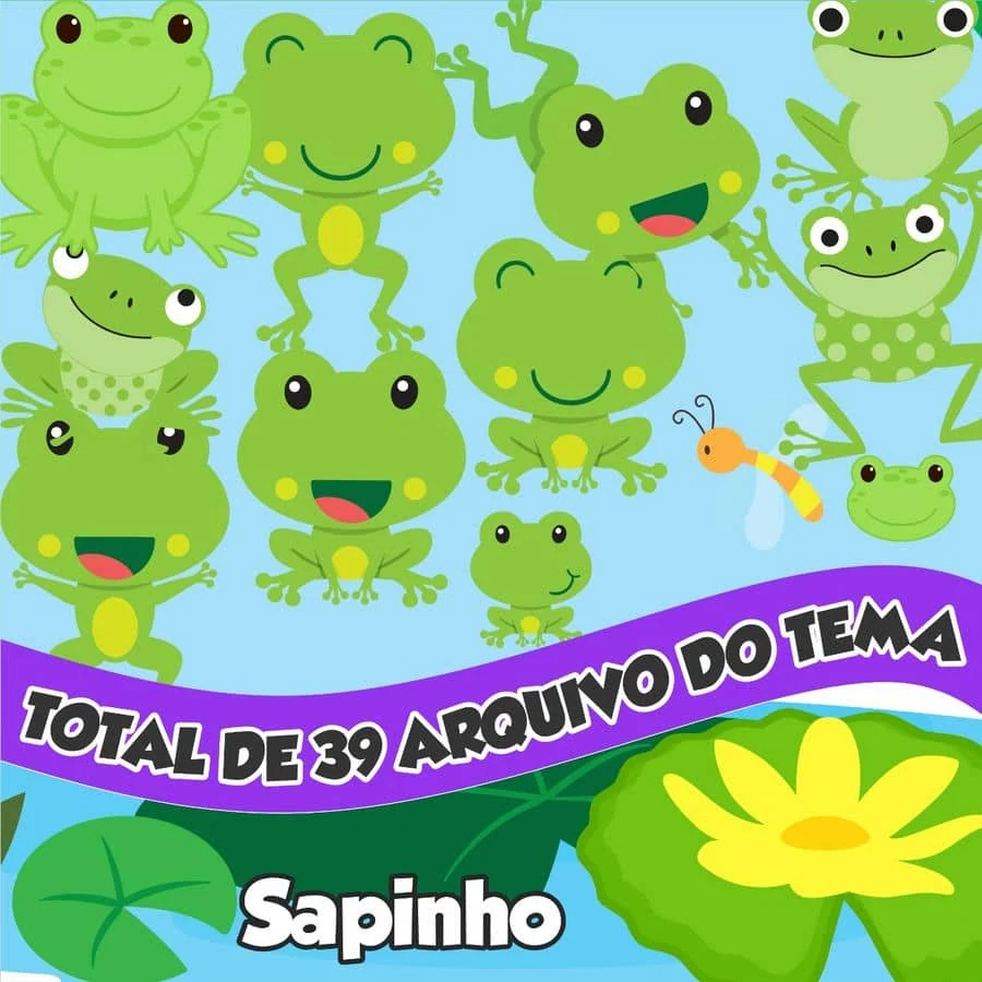 Prévia de Kit Digital Sapinho 01 Png