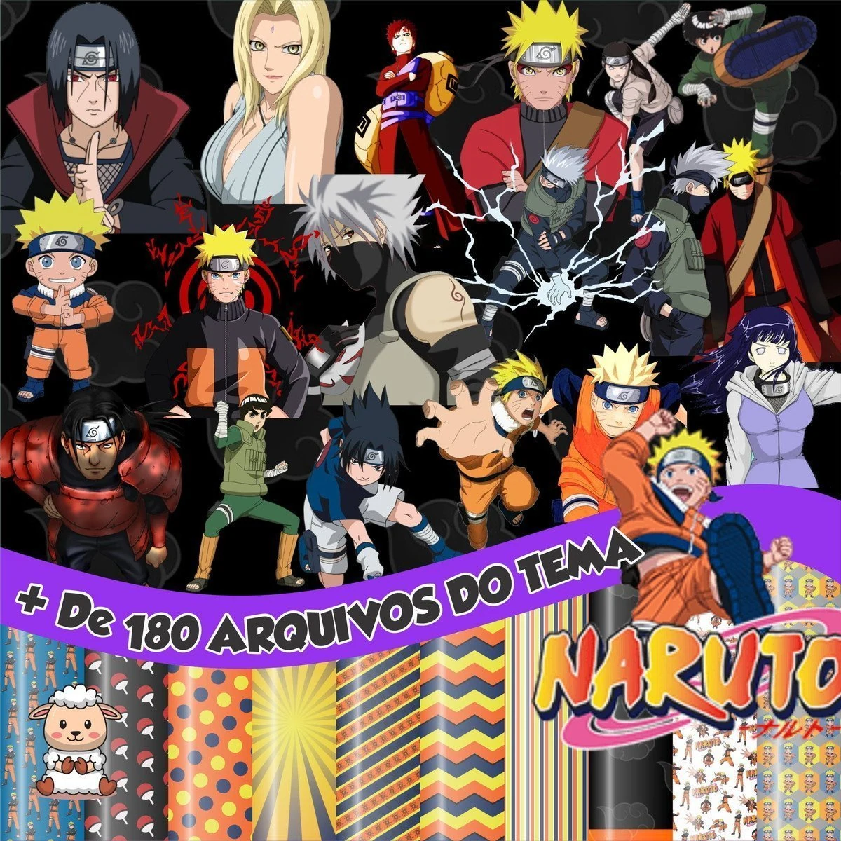 Prévia de Kit Digital Naruto 01 Png
