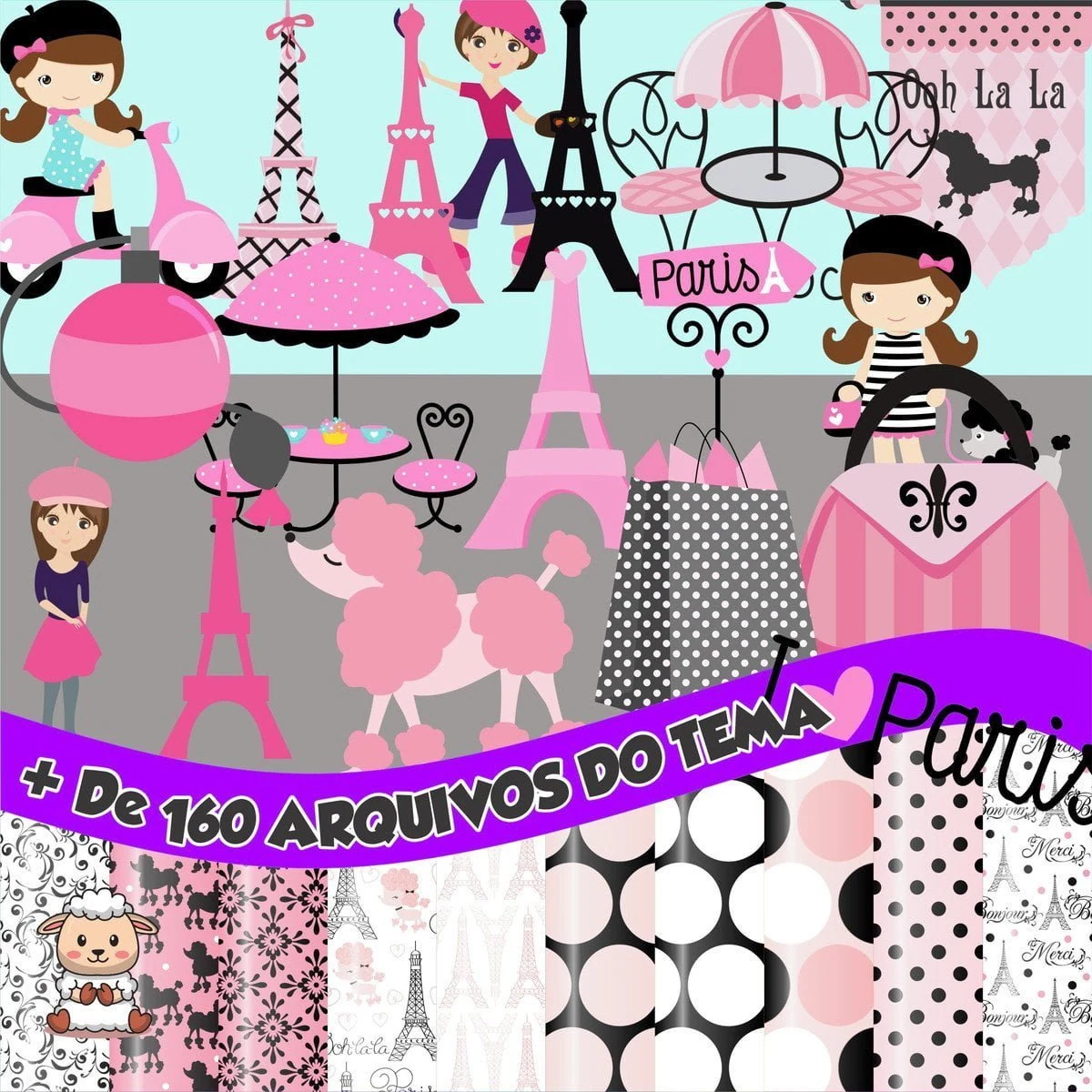 Prévia de Kit Digital Paris 01 Png