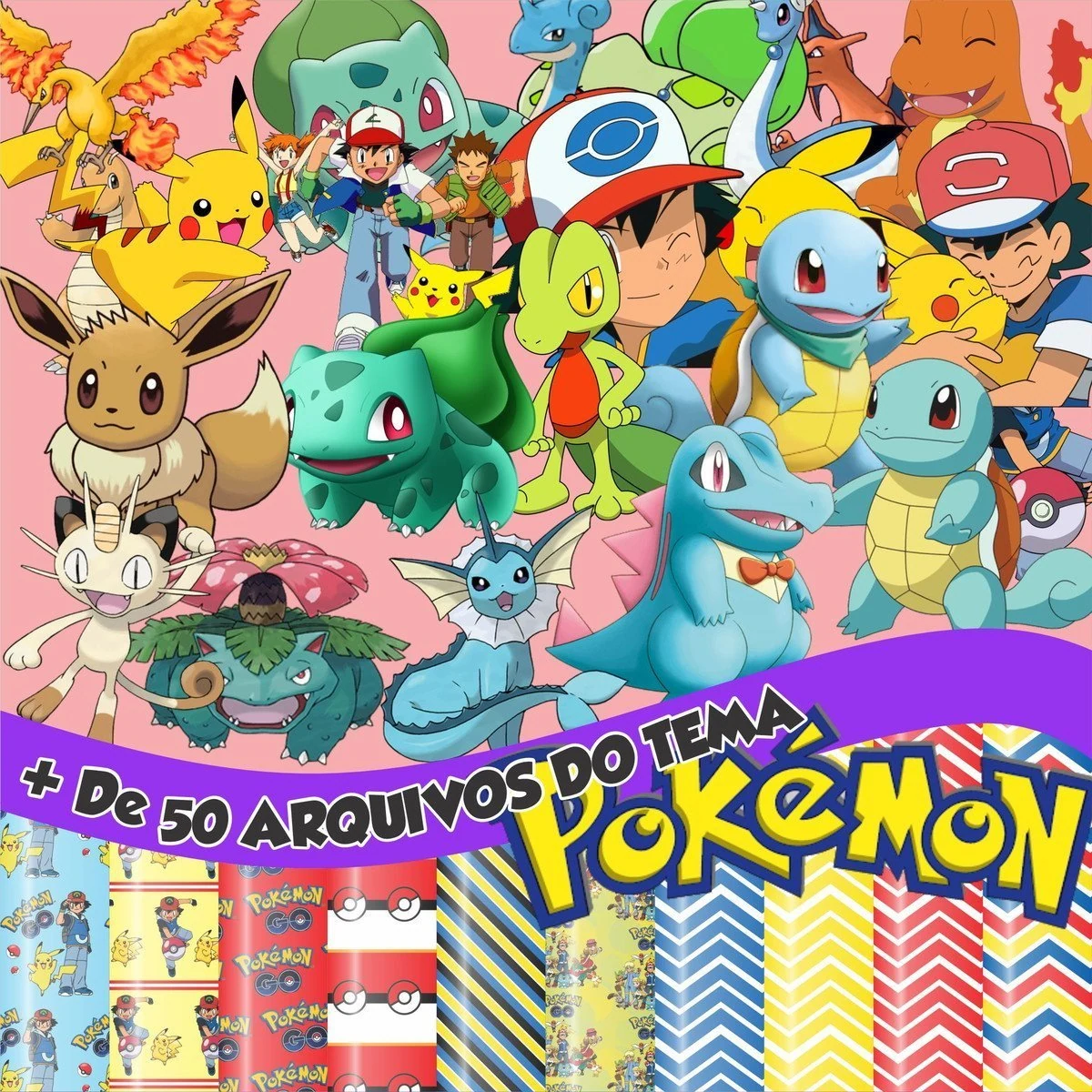 Prévia de Kit Digital Pokemon 01 Png