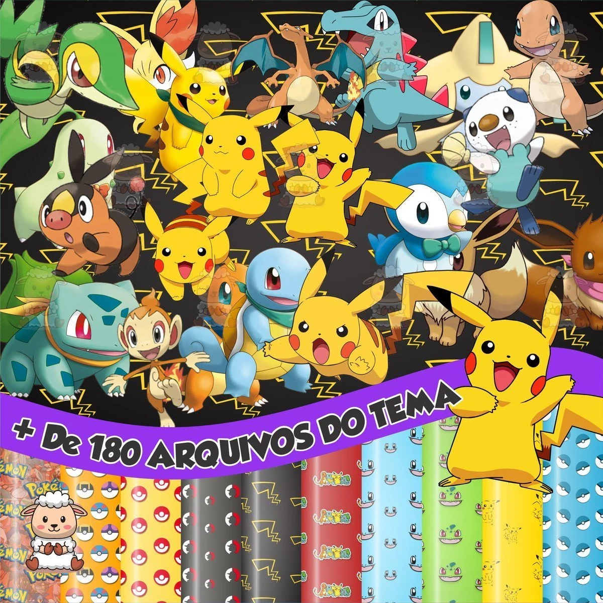 Prévia de Kit Digital Pokemon 02 Png