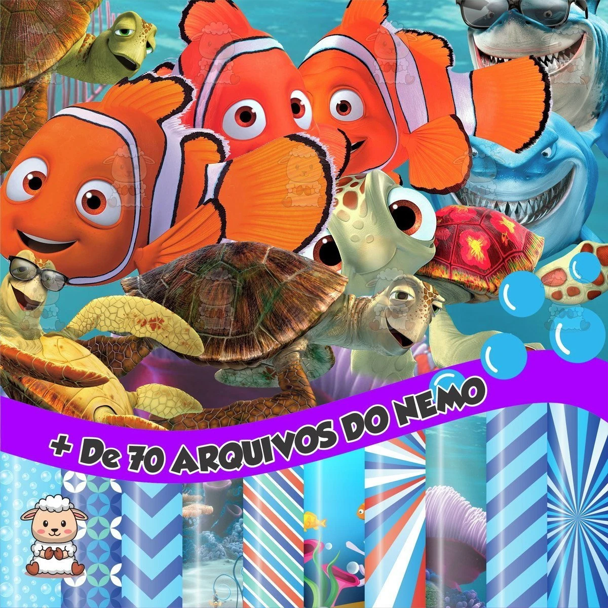 Prévia de Kit Digital Procurando Nemo 01 Png