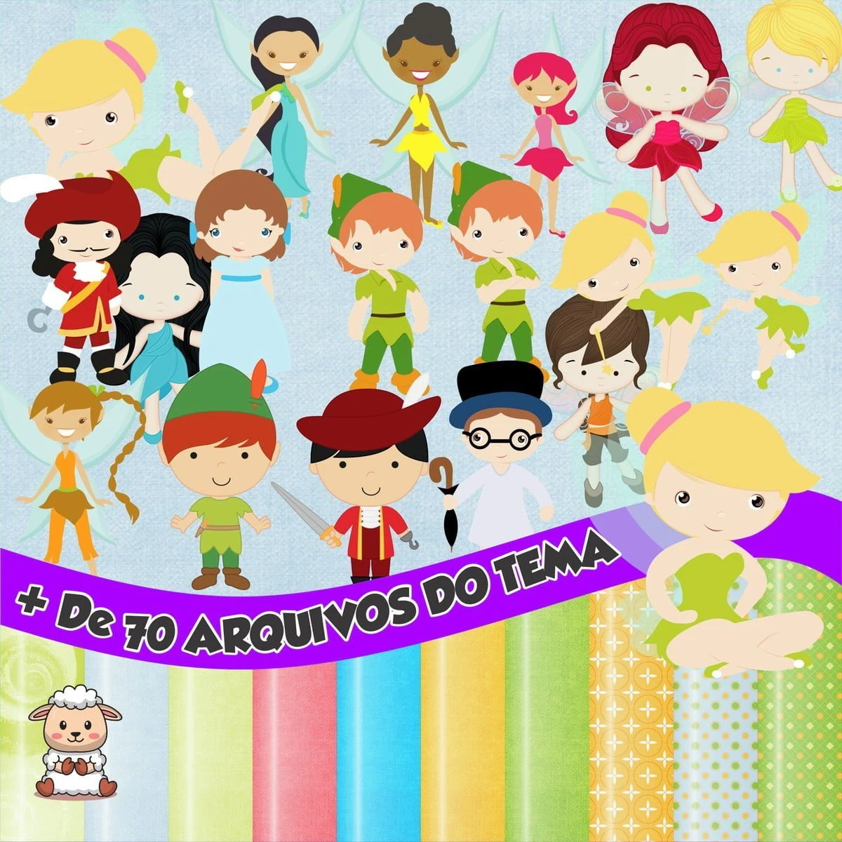 Prévia de Kit Digital Sininho 02 Png