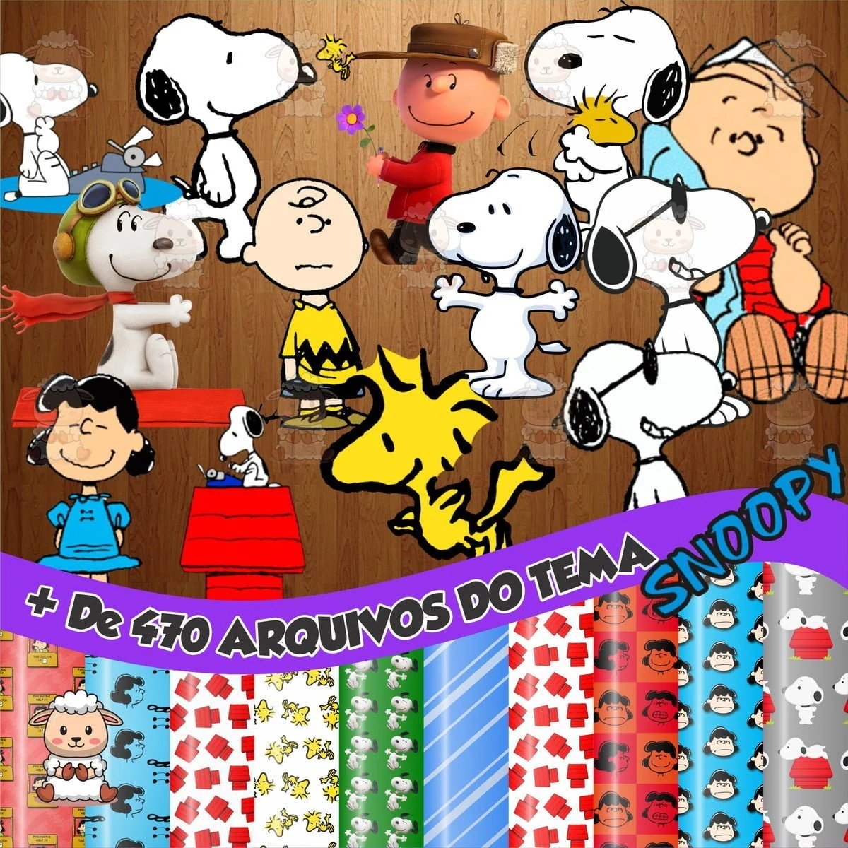 Prévia de Kit Digital Snoppy 01 Png