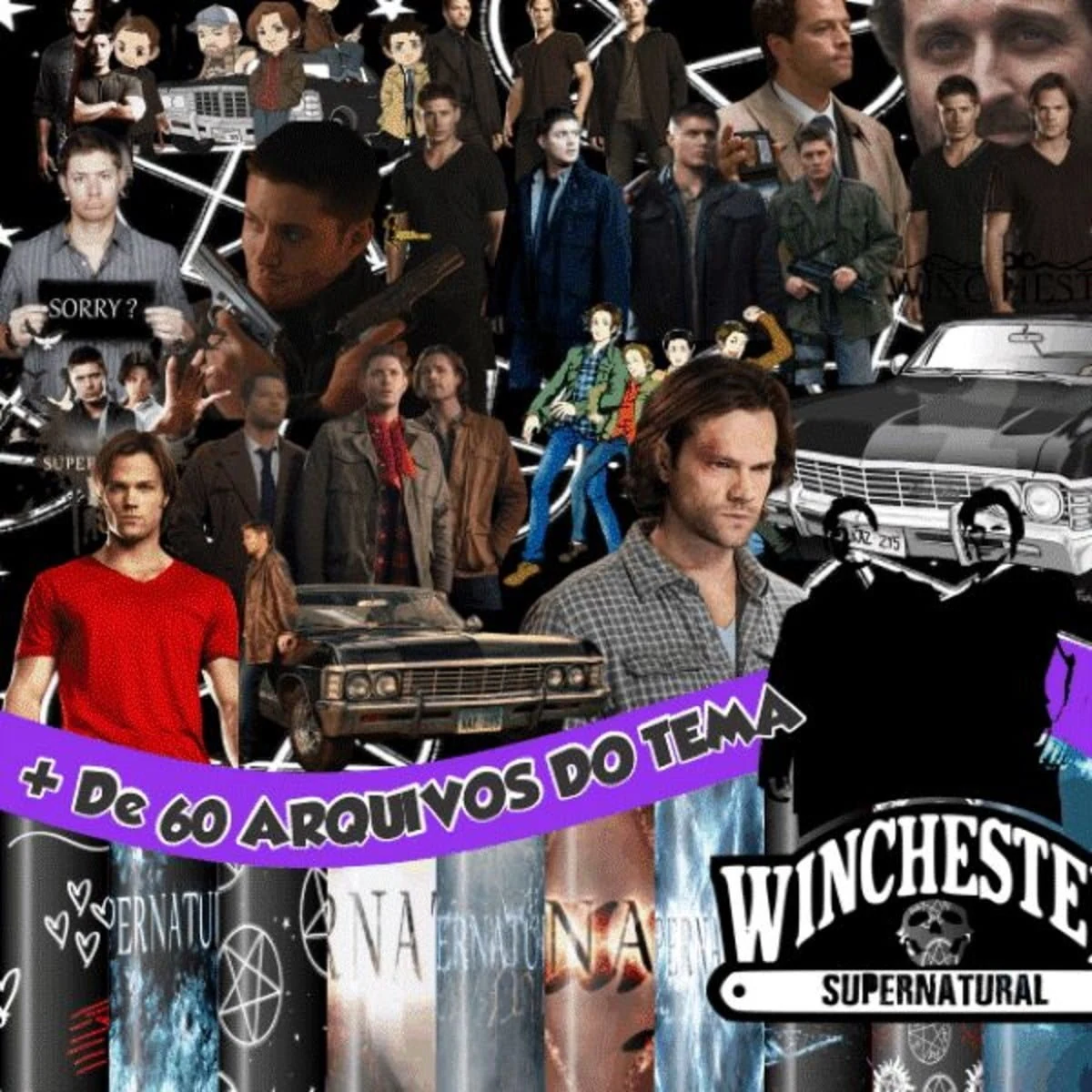 Prévia de Kit Digital Supernatural 01 Png