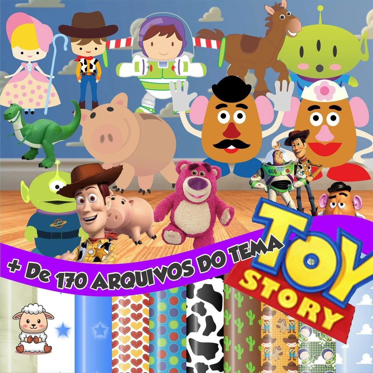 Prévia de Kit Digital Toy Story 02 Png