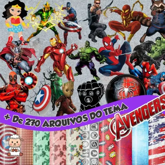 kit digital vingadores png