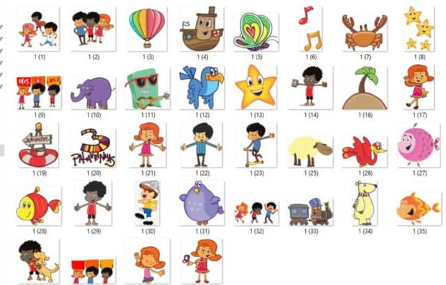 Kit Digital 3 Palavrinhas 02 Png - Festas Infantil